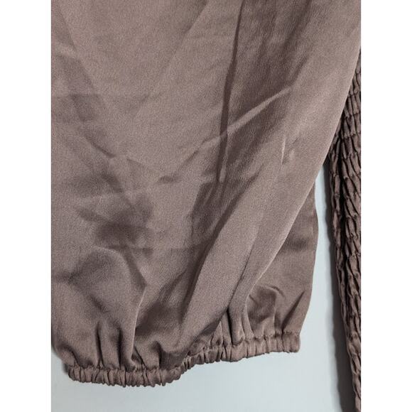 BLUSH BJ Emerson Bodycon Midi Dress Mocha Size Large Glam Flirty Fairycore - Picture 7 of 8